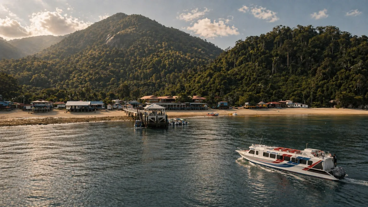 Tioman SpeedBoat departing Tanjung Gemok